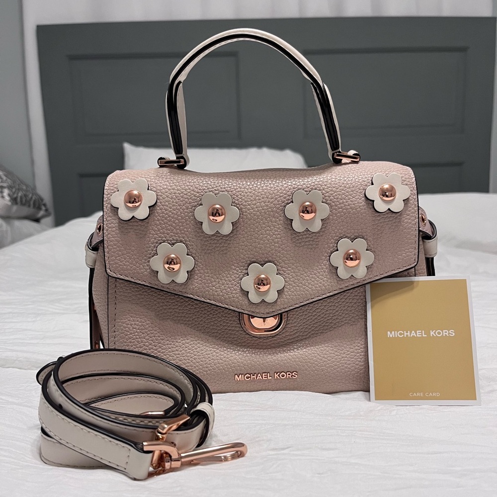 MICHAEL KORS BRISTOL FLOWER FLORAL BAG